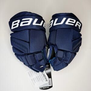Bauer X S21 Navy Hockey Gloves Junior 10" NEW